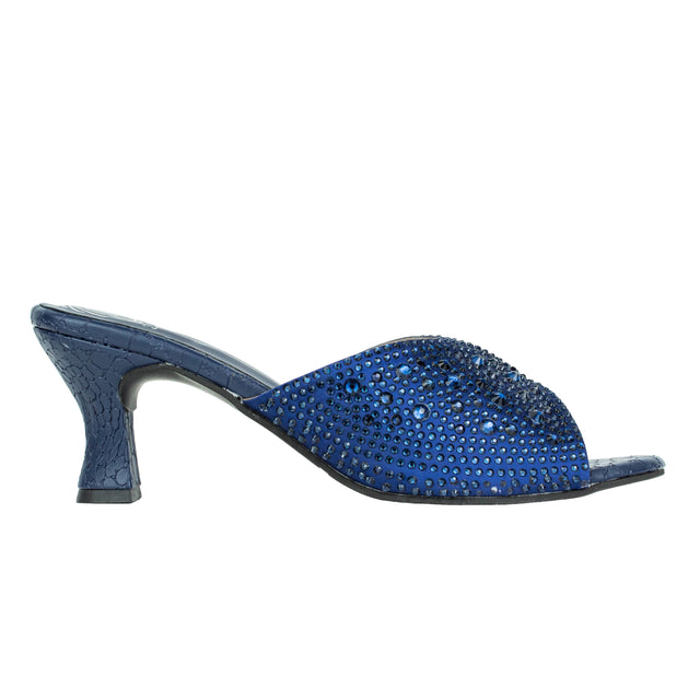 Regal Navy Blue Pencil Heel Sandals
