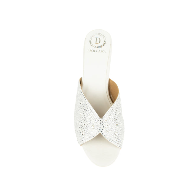 Modern White Pencil Heel Sandals