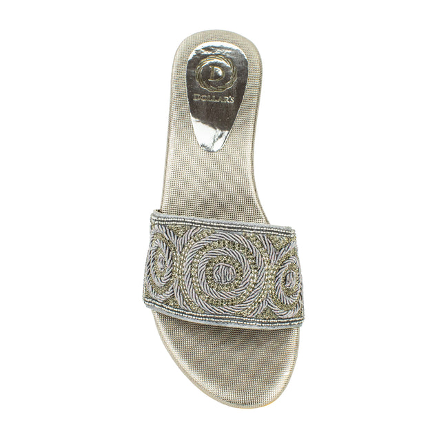 Opulent Grey Block Heel Sandals