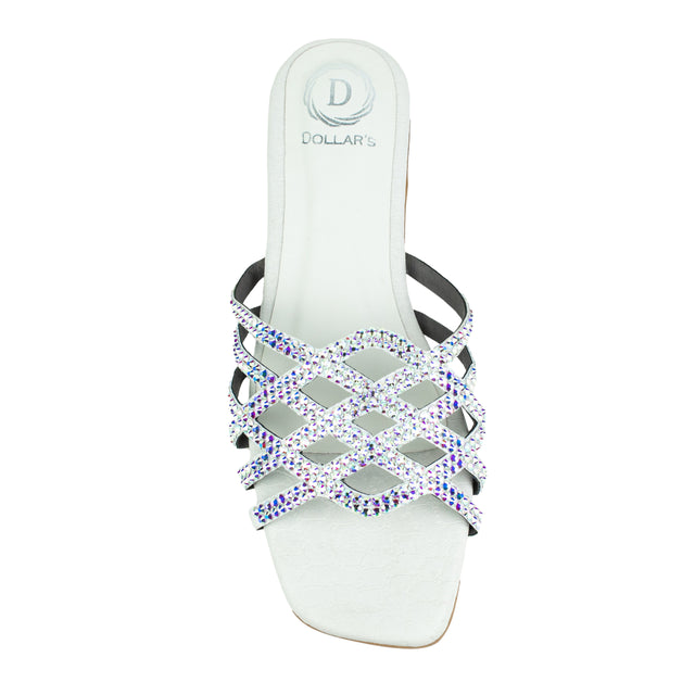 Feminine-chic White Flat Slippers