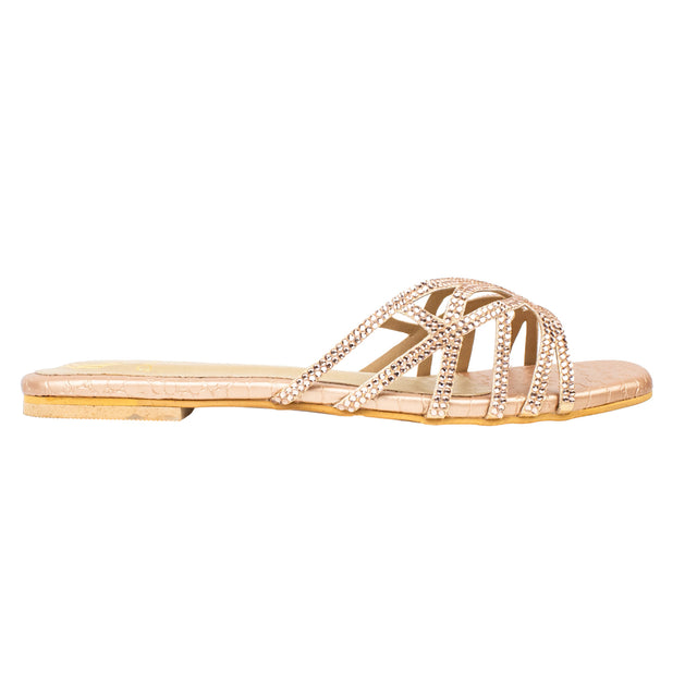 Dalia Stylish Rose Flat Slippers