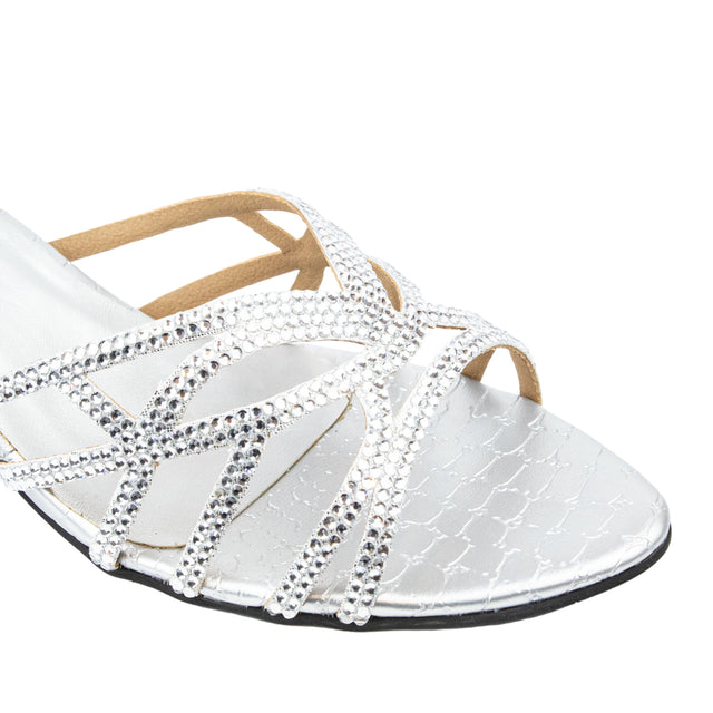 Dalia Enchanting Silver Pencil Heel Sandals