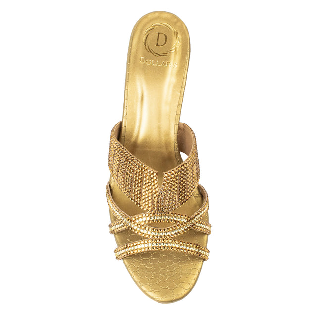 Amna Refined Bronze Pencil Heel Sandals