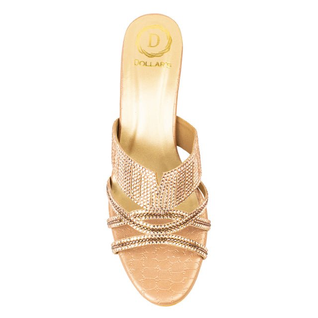 Amna Edgy Rose Pencil Heel Sandals