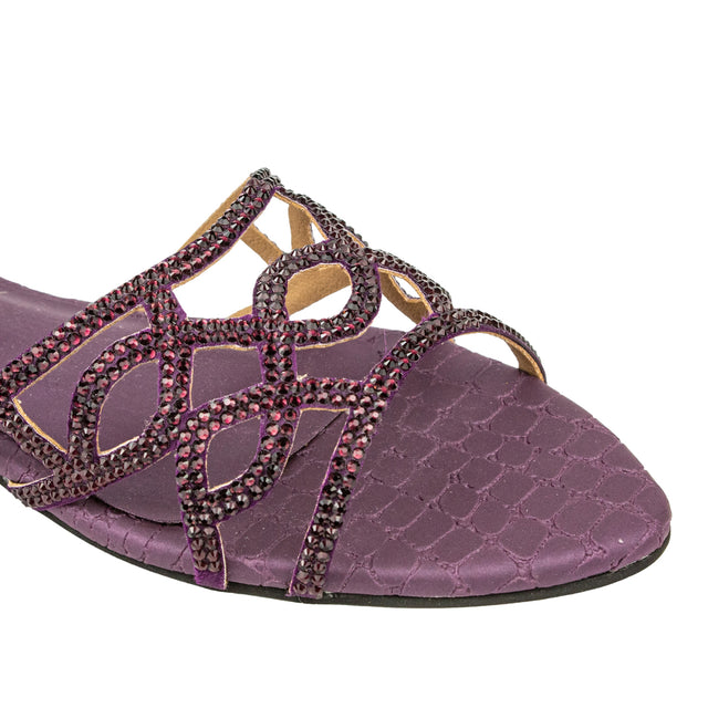 Stylish Purple Flat Slippers