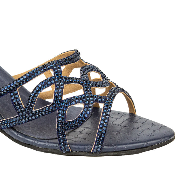 Timeless Navy Blue Pencil Heel Sandals