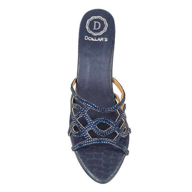 Timeless Navy Blue Pencil Heel Sandals