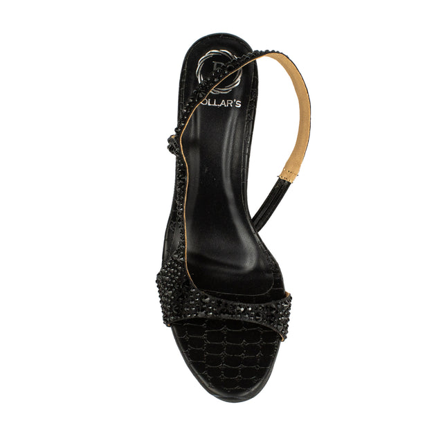 Weekend-ready Black High Heel Sandals