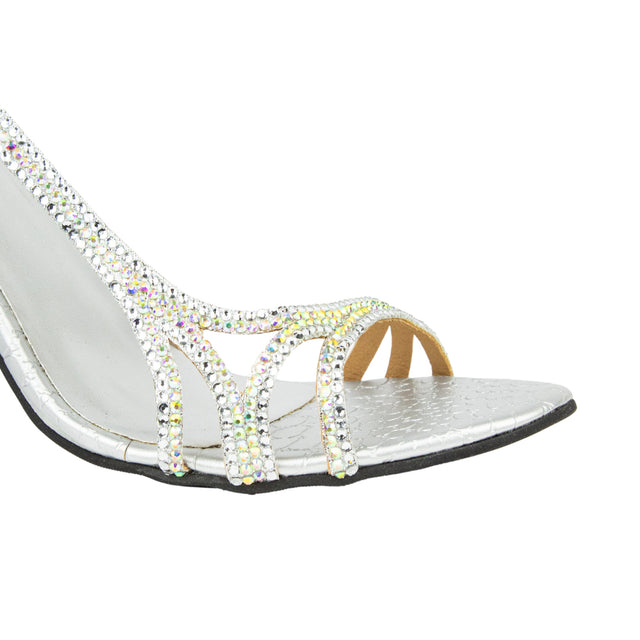 Timeless Silver High Heel Sandals
