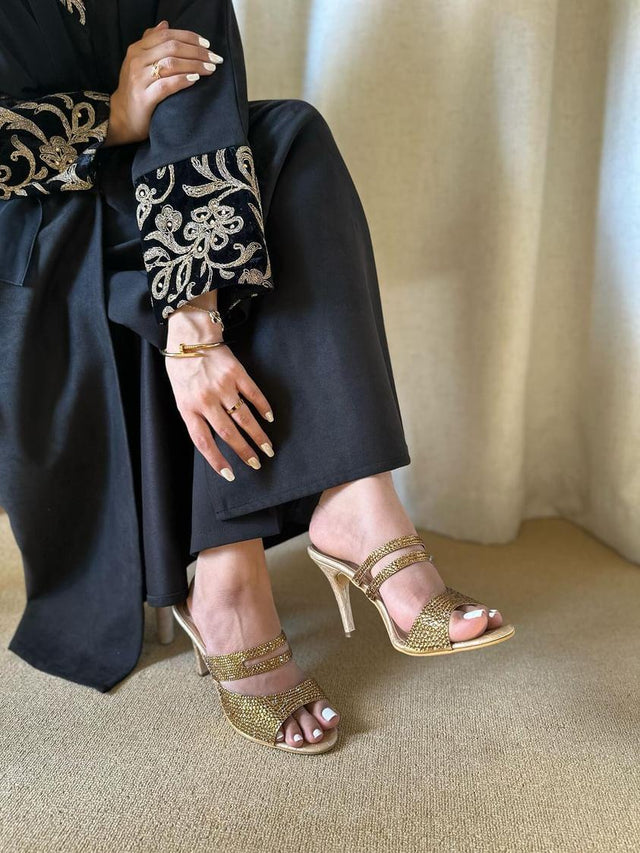 Rabia Refined Gold High Heel Sandals