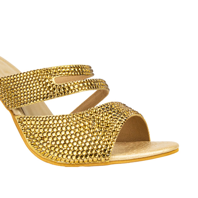 Rabia Refined Gold High Heel Sandals
