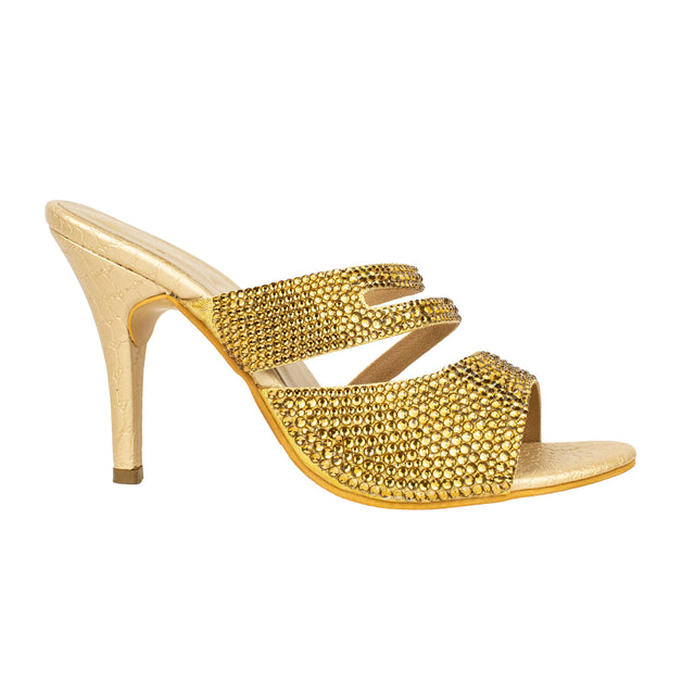 Rabia Refined Gold High Heel Sandals