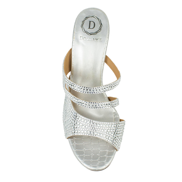 Rabia Striking Silver High Heel Sandals