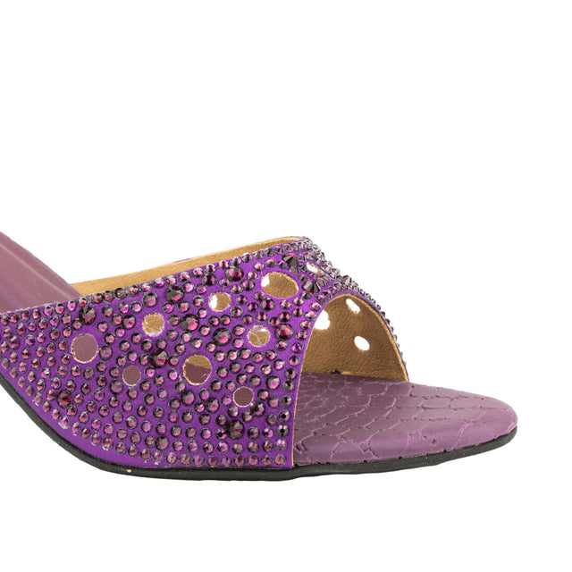 Reem Modern Purple Pencil Heel Sandals