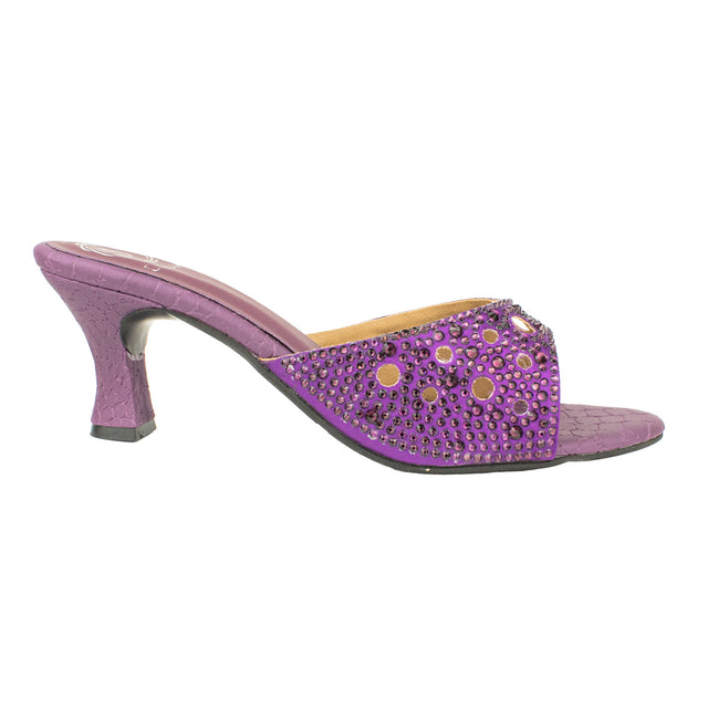 Reem Modern Purple Pencil Heel Sandals