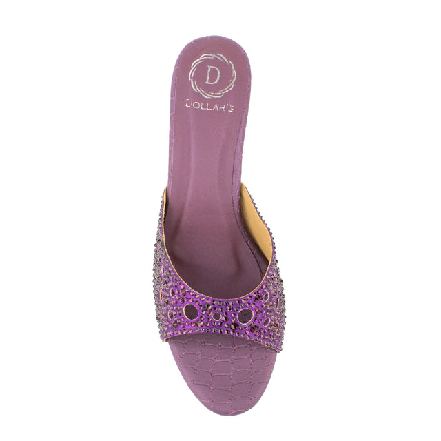 Reem Modern Purple Pencil Heel Sandals