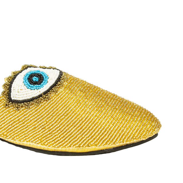 Luxe Gold Flat Slippers