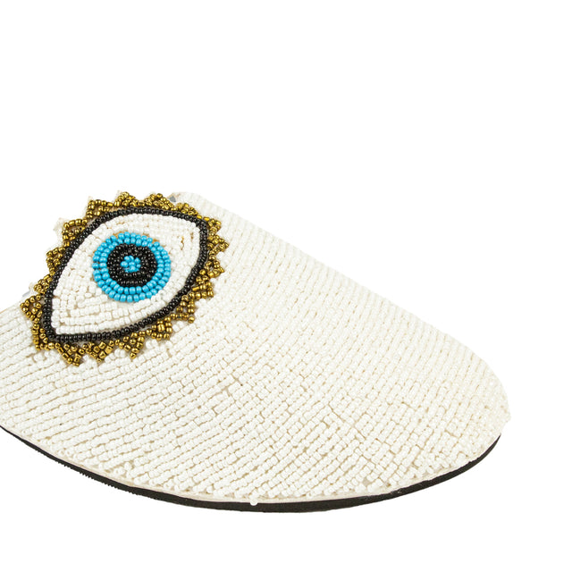Chic-casual White Flat Slippers