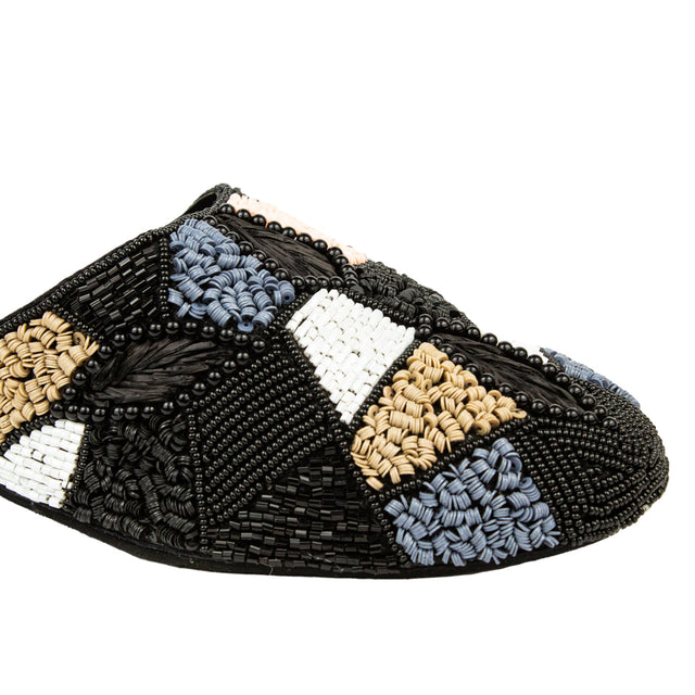 Sophisticated Black Flat Slippers