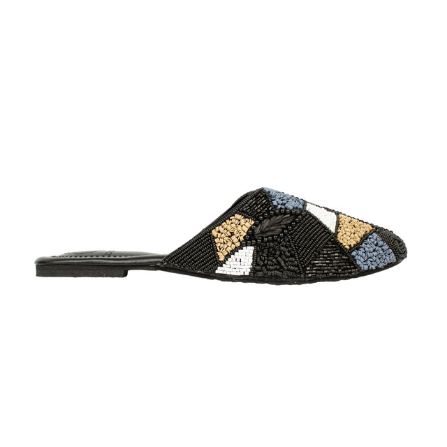 Sophisticated Black Flat Slippers