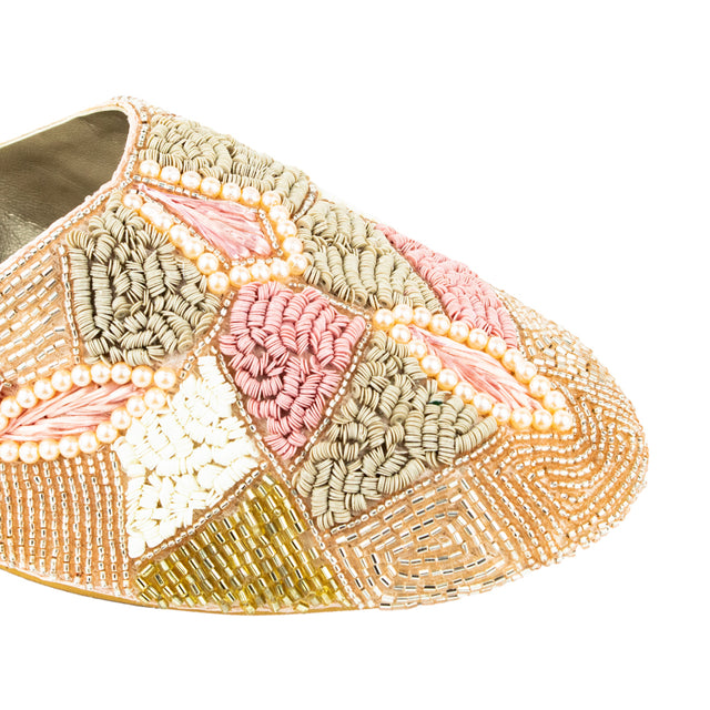 Striking Rose Flat Slippers
