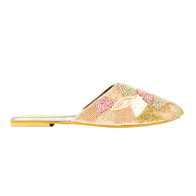 Striking Rose Flat Slippers