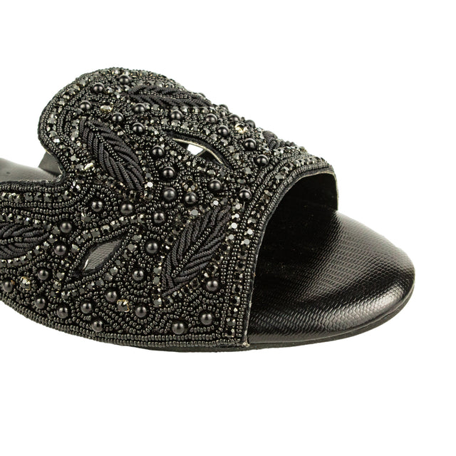 Stylish Black Flat Slippers
