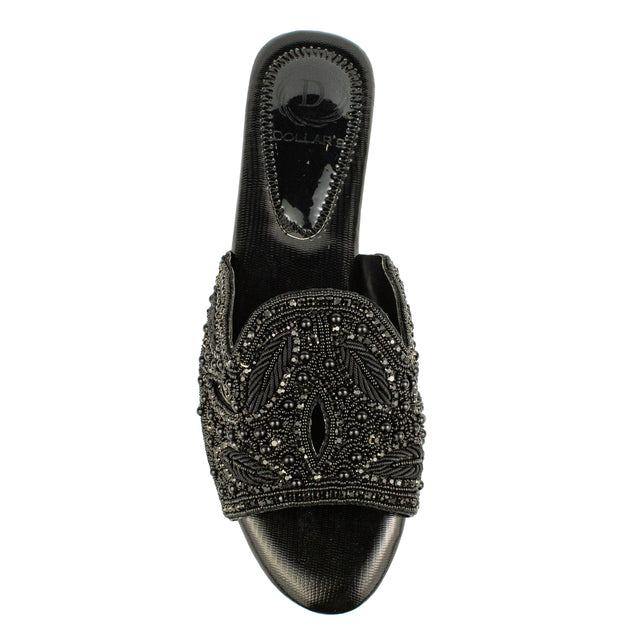 Stylish Black Flat Slippers