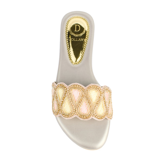 Feminine-chic Rose Flat Slippers