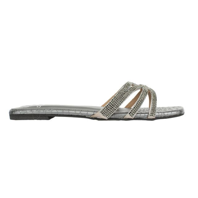 Minimalist Grey Flat Slippers