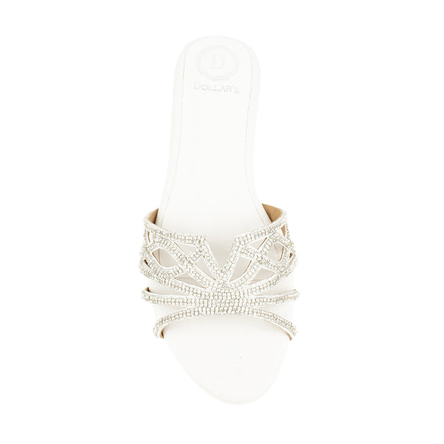 Arwa Sophisticated-casual White Flat Slippers