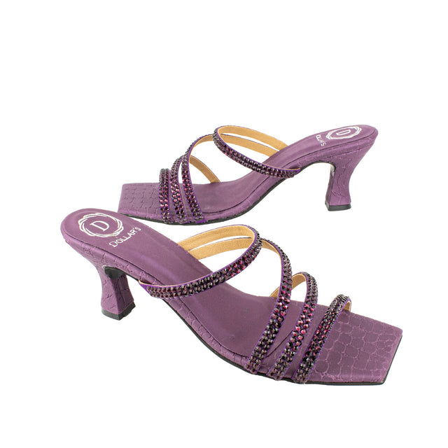 Regal Purple Pencil Heel Sandals