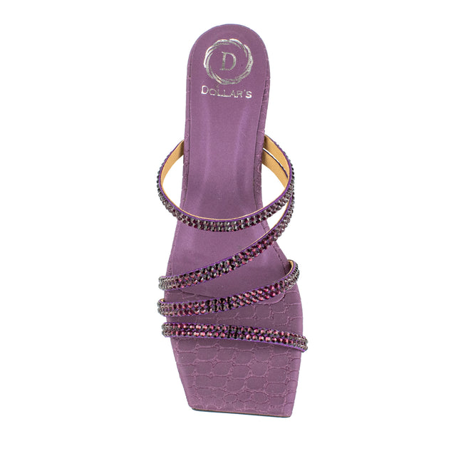 Regal Purple Pencil Heel Sandals