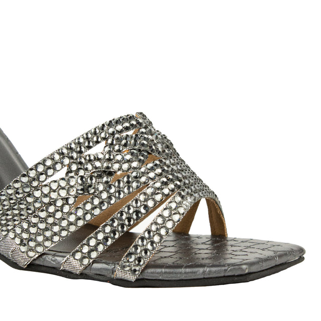 Modern Grey High Heel Sandals