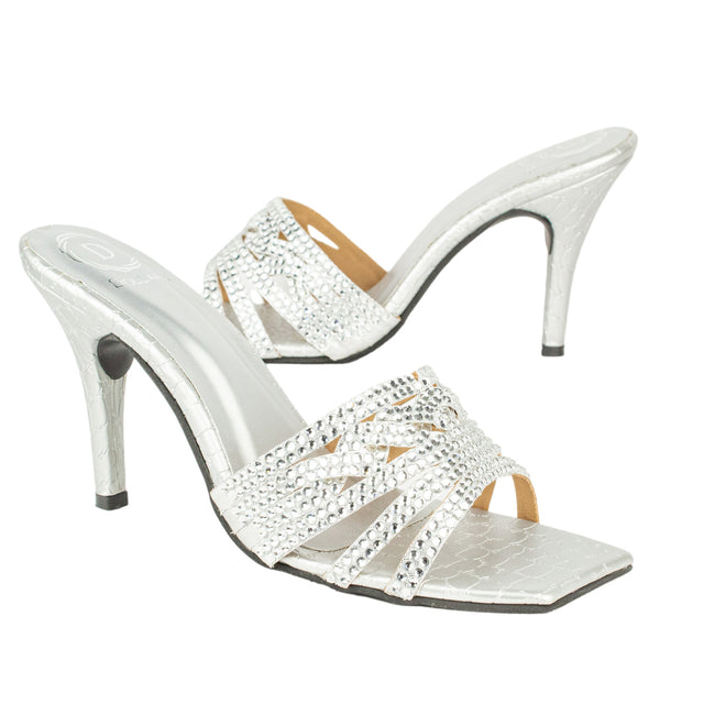 Elevated Silver High Heel Sandals
