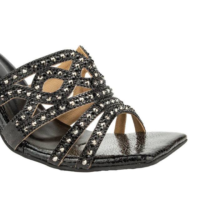 Classic Black High Heel Sandals