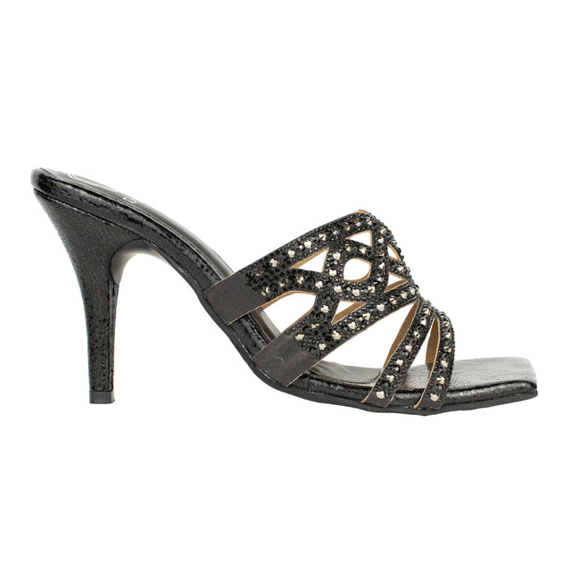 Classic Black High Heel Sandals