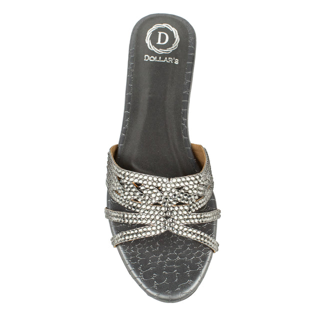 Safa Captivating Grey Flat Slippers