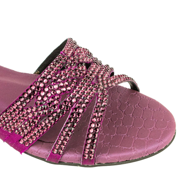 Safa Timeless Purple Flat Slippers