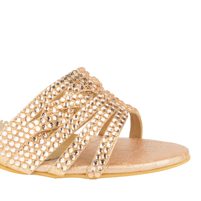 Safa Handcrafted Rose Pencil Heel Sandals