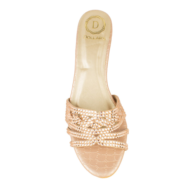 Safa Handcrafted Rose Pencil Heel Sandals