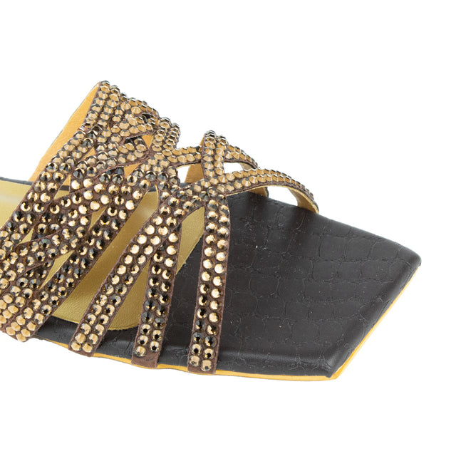 Captivating Brown Flat Slippers