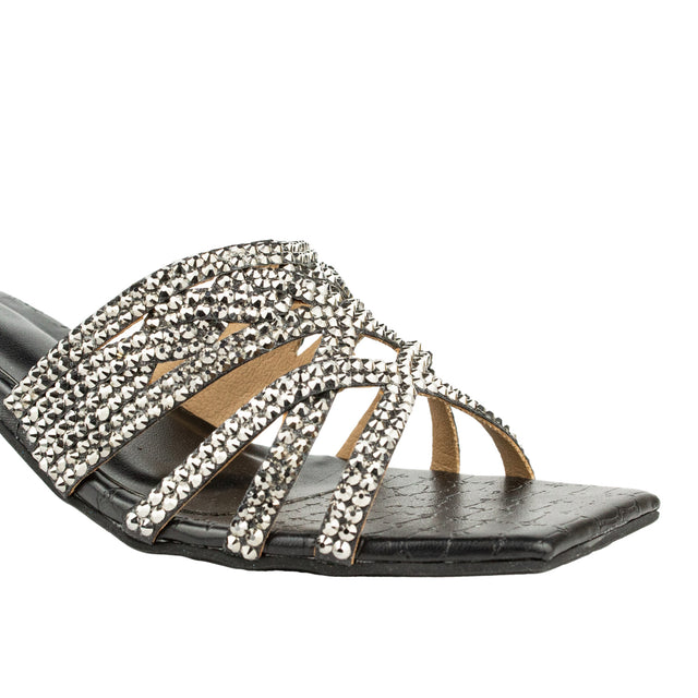 Sophisticated Black Block Heel Sandals