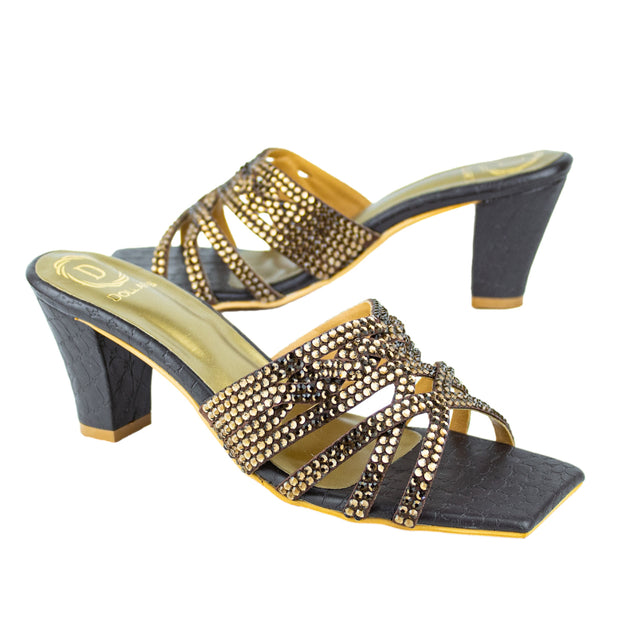 Classic Brown Block Heel Sandals