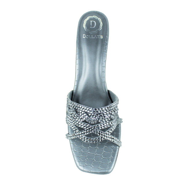 Versatile Grey Pencil Heel Sandals