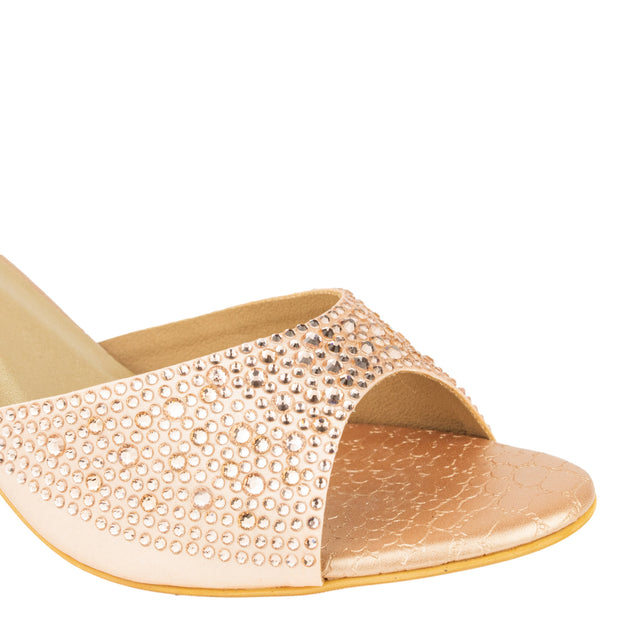 Zahra Opulent Rose Pencil Heel Sandals