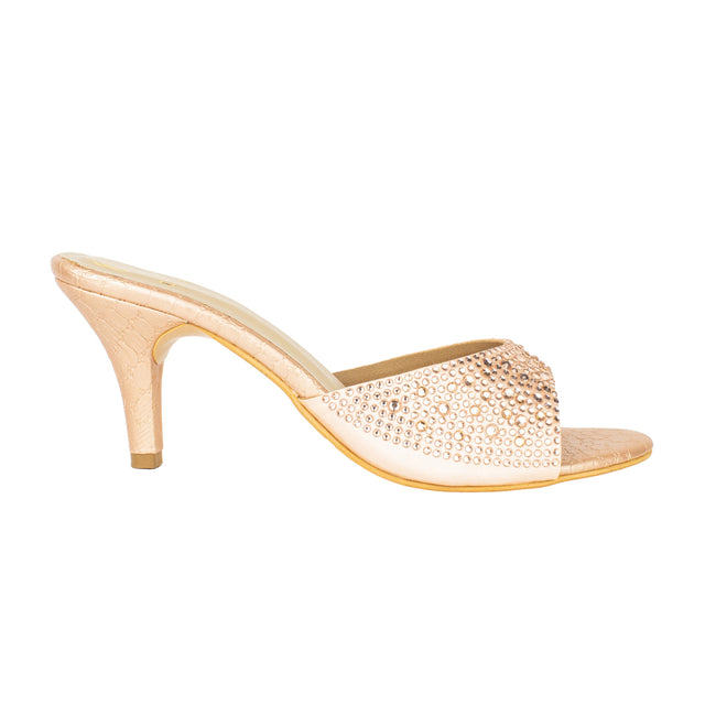 Zahra Opulent Rose Pencil Heel Sandals