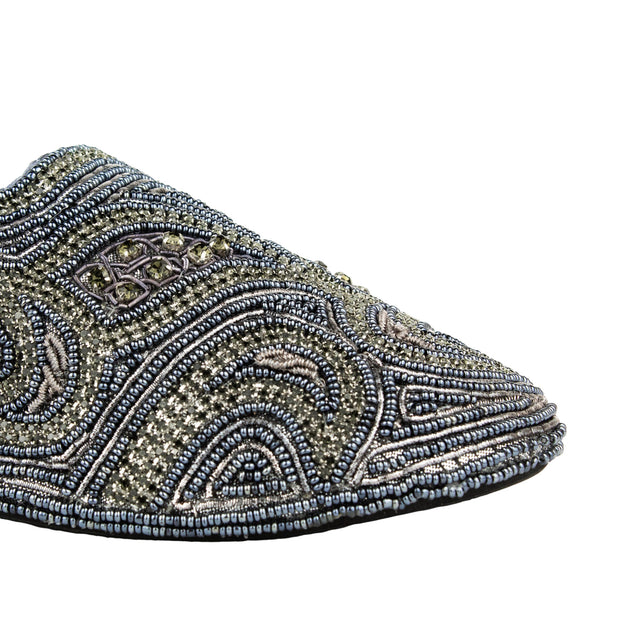 Elevated Grey Flat Slippers