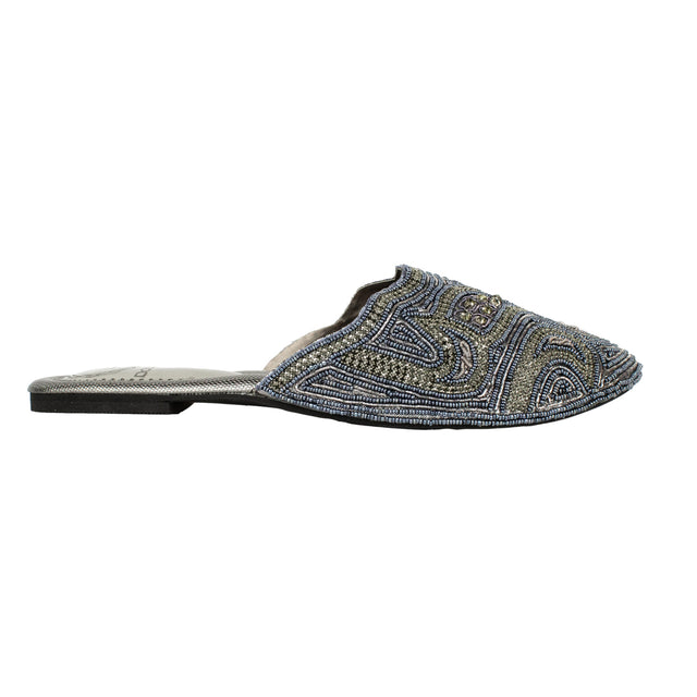 Elevated Grey Flat Slippers