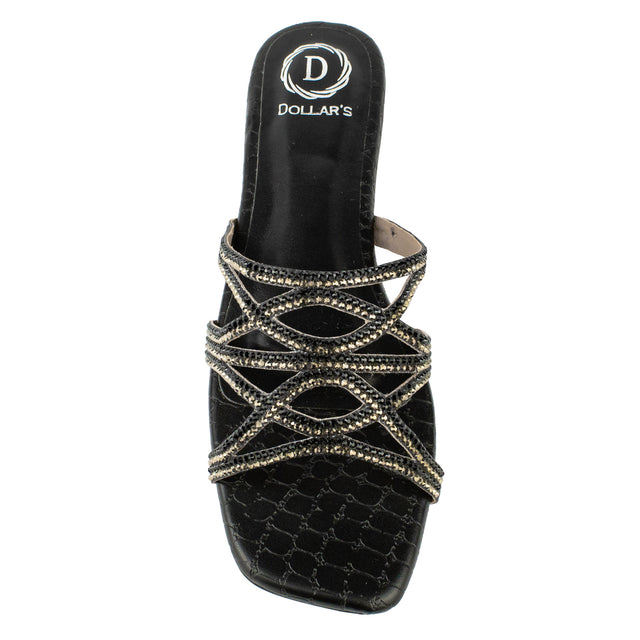 Captivating Black Flat Slippers